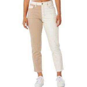 Hollister Women's High Rise Patchwork Jeans Size 7 Regular Stretch Denim